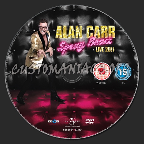 Alan Carr Spexy Beast dvd label