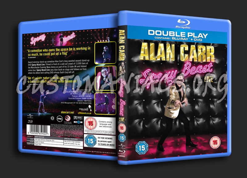Alan Carr Spexy Beast blu-ray cover