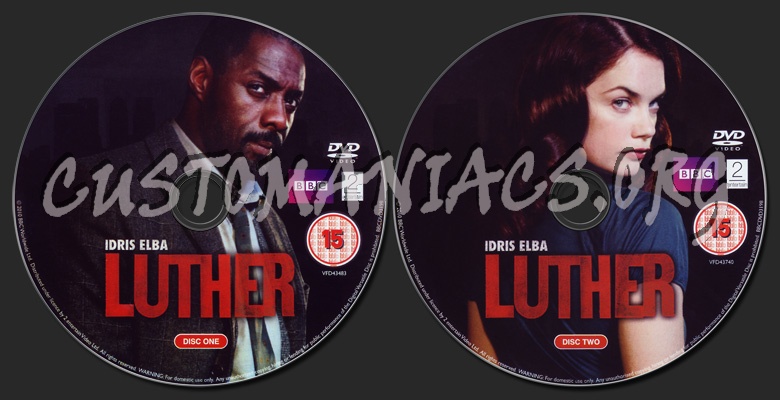Luther Series 1 dvd label
