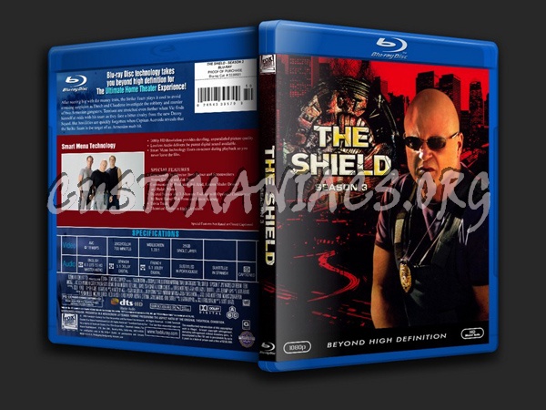 The Shield - Season 3 blu-ray cover