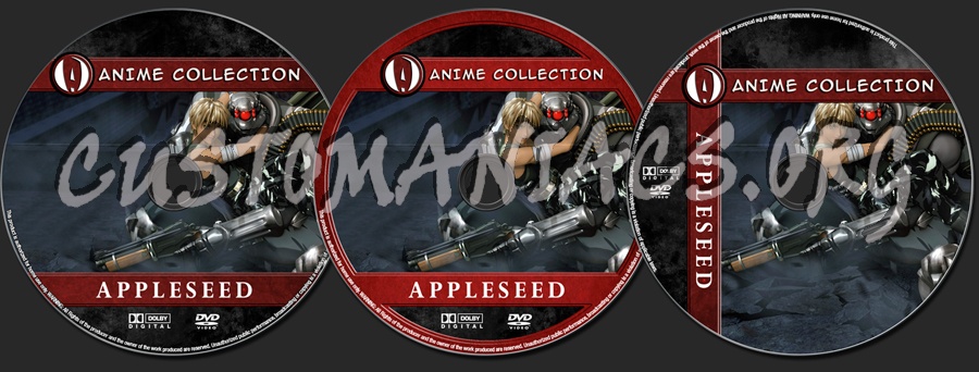 Anime Collection Appleseed dvd label