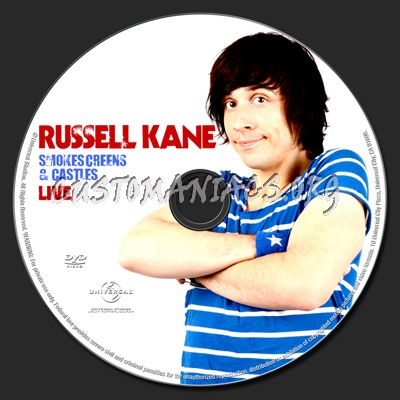Russell Kane - Smokescreens & Castles Live dvd label