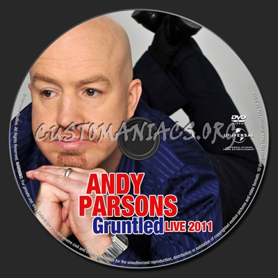 Andy Parsons - Gruntled Live 2011 dvd label