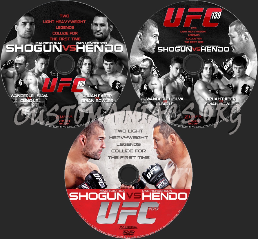 UFC 139 Shogun vs Henderson dvd label