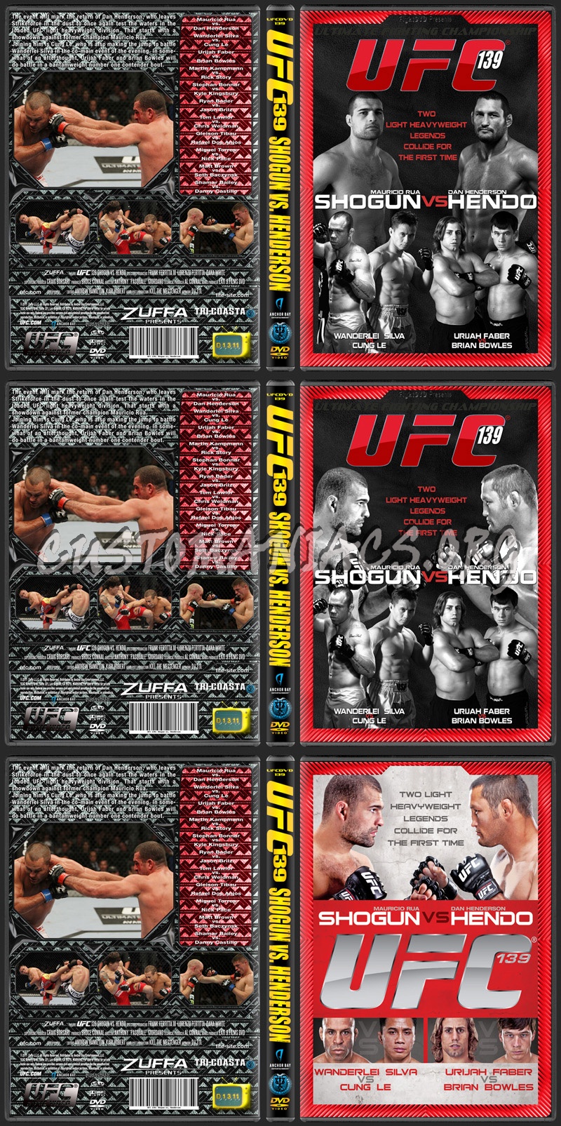 UFC 139 Shogun vs Henderson dvd cover