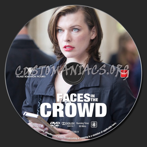 Faces in the Crowd dvd label