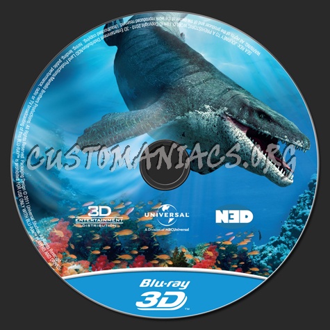Sea Rex 3D Journey to a Prehistoric World blu-ray label