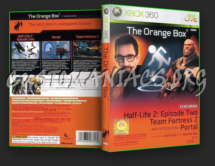 Half Life 2 The Orange Box dvd cover