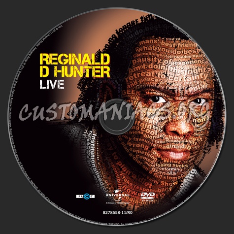 Reginald D Hunter live dvd label