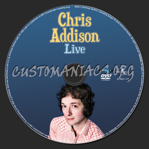 Chris Addison Live dvd label