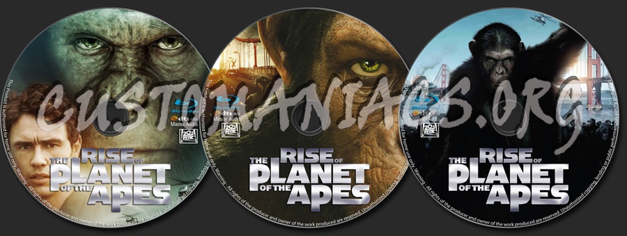 Rise of the Planet of the Apes blu-ray label