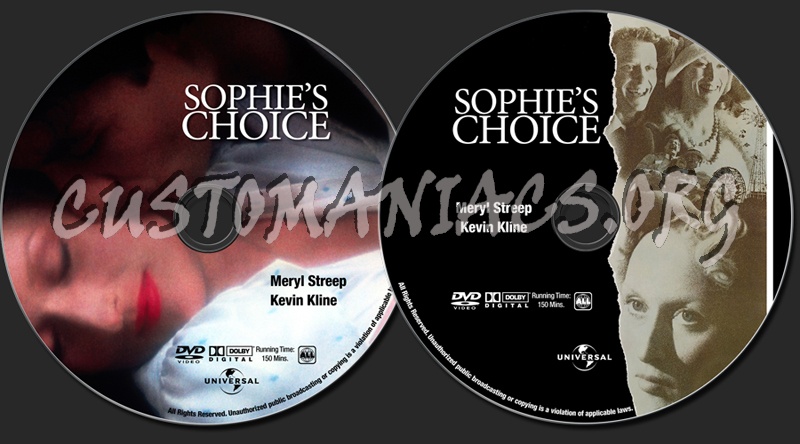 Sophie's Choice dvd label