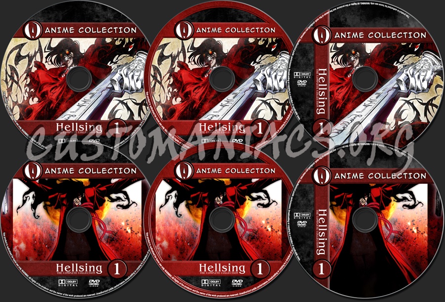 Anime Collection Hellsing dvd label