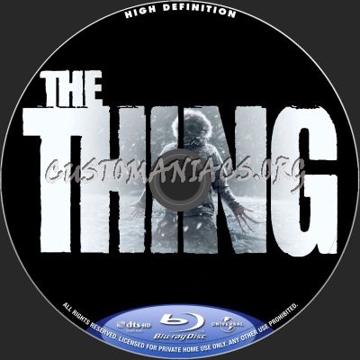 The Thing : 2011 blu-ray label