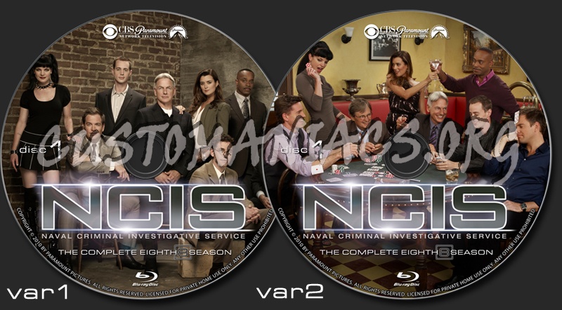 NCIS Season 8 blu-ray label