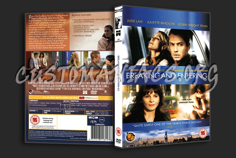 Breaking and Entering dvd cover
