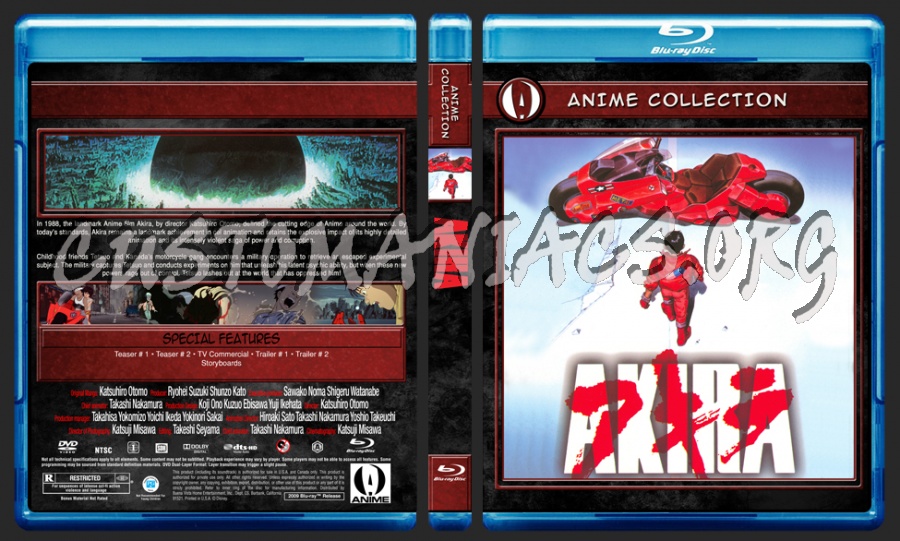 Anime Collection Akira blu-ray cover