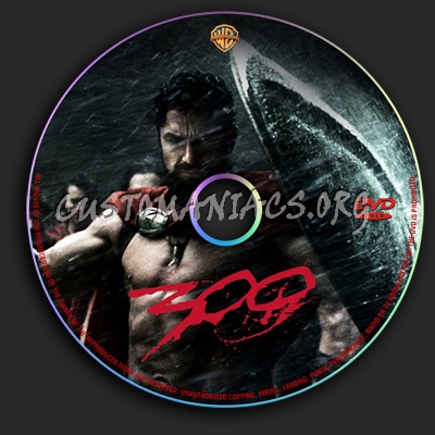 300 dvd label