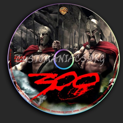 300 dvd label