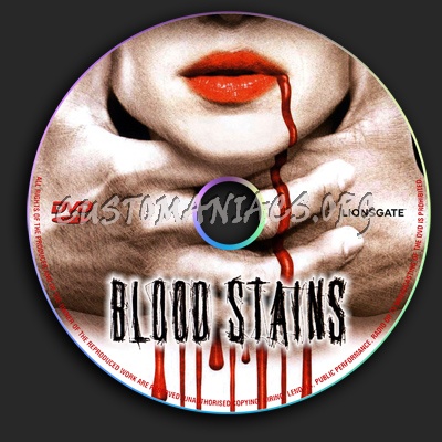 Blood Stains dvd label