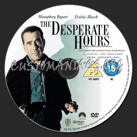 The Desperate Hours dvd label