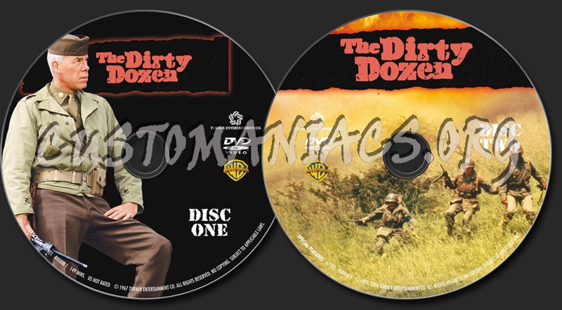The Dirty Dozen dvd label