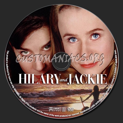 Hilary And Jackie dvd label