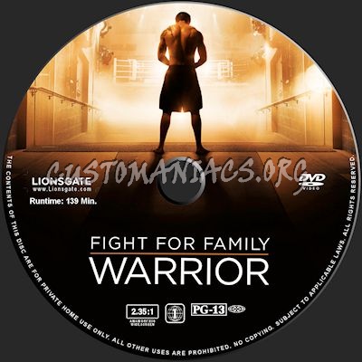 Warrior dvd label