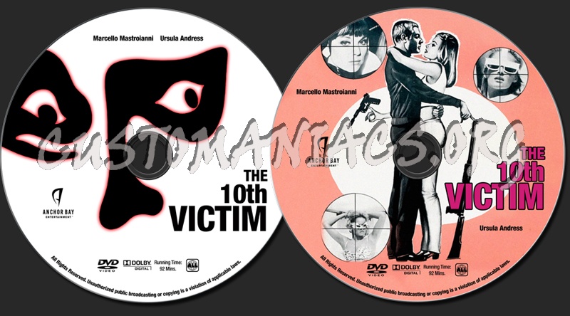 The 10th Victim dvd label