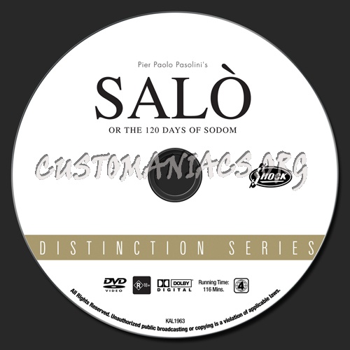 Salo dvd label