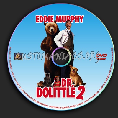 Dr. Dolittle 2 dvd label