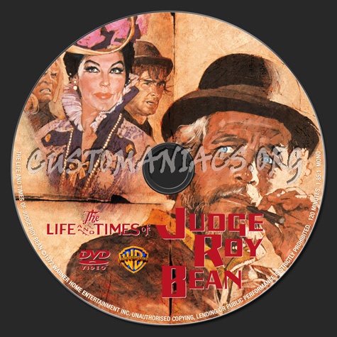 The Life and Times of Judge Roy Bean dvd label