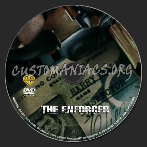 The Enforcer dvd label