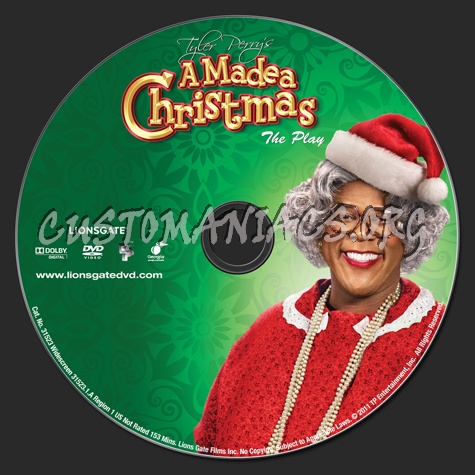 Tyler Perry A Madea Christmas dvd label