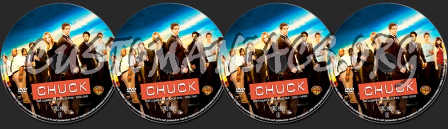 Chuck Season 5 dvd label