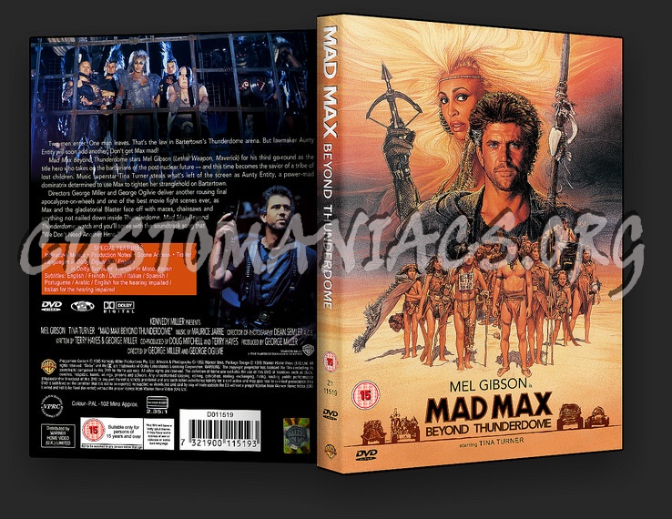 Mad Max 3 Beyond Thunderdome dvd cover