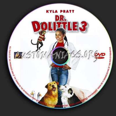 Dr. Dolittle 3 dvd label