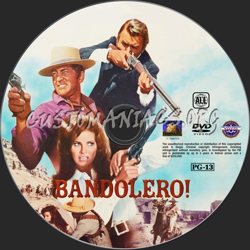 Bandolero! dvd label