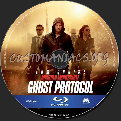 Mission Impossible - Ghost Protocol blu-ray label