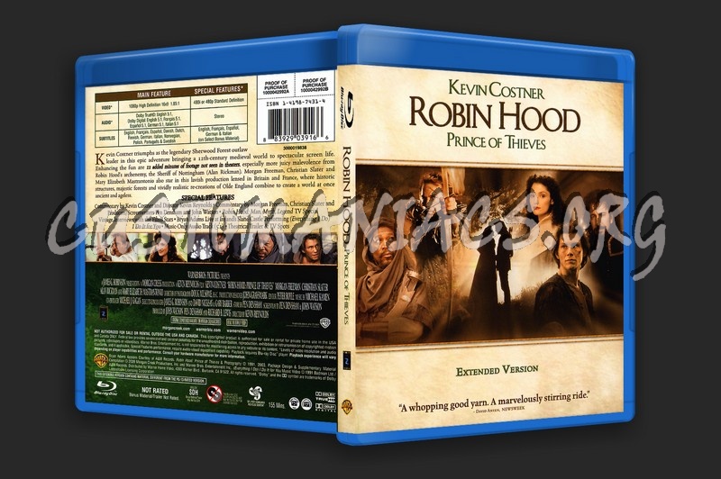 Robin Hood Prince of Thieves blu-ray cover