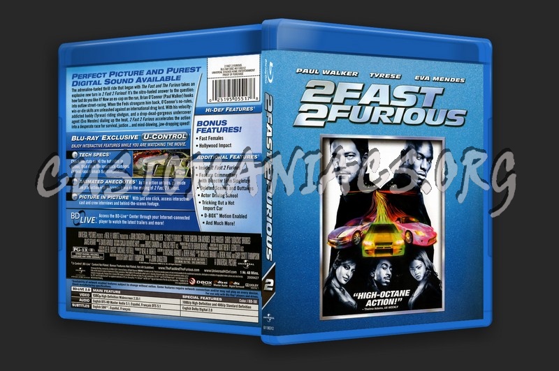 2 Fast 2 Furious blu-ray cover