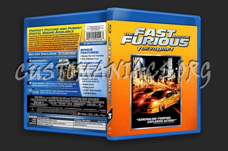 The Fast and the Furious: Tokyo Drift blu-ray cover