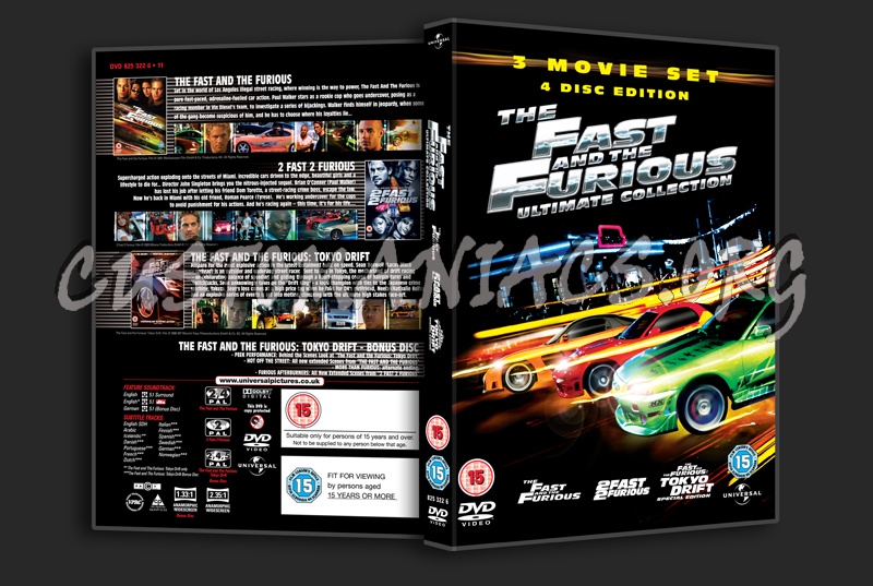 The Fast & The Furious Ultimate Collection dvd cover