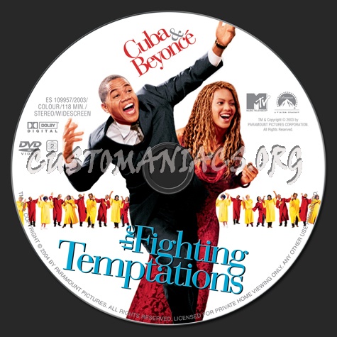 The Fighting Temptations dvd label