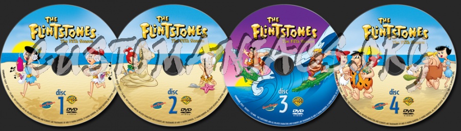 The Flintstones Season 5 dvd label