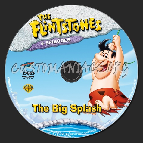 The Flintstones The Big Splash dvd label