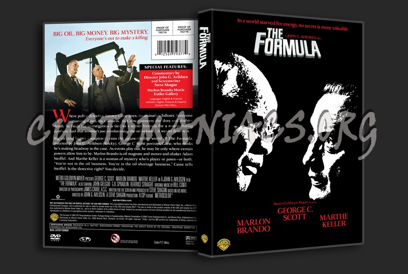 The Formula dvd cover