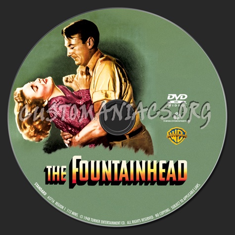 The Fountainhead dvd label