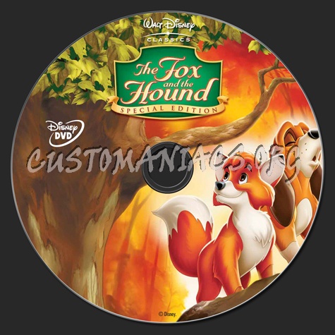 The Fox and the Hound dvd label