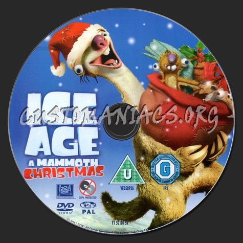 Ice Age: A Mammoth Christmas dvd label